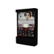 Black Cosmetics Store Display Cabinet Fashion Makeup Shop Display Showcase
