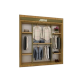 Practical Men’s Clothing Shop Display Cabinet Wall Garment Display Stand