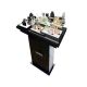 Perfume Shop Retail Display Counter Black Perfume Display Stand Design