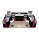 Shopping mall barber's cabinet | hairdressing stand with mirror