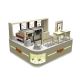 Cream-colored yogurt cabinet | frozen yogurt display kiosk for sale