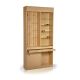 Wood veneer eyeglass display cabinet manufacturer eye wear display case for sale