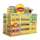 New finished wood snacks display stand supermarket display shelves for sale