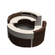 Modern Design Custom Shopping Mall used Round Reception Desk