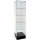 frameless glass tower showase