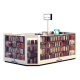 Functional perfume display kiosk design with cosmetic display showcase for sale 