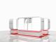 Modern Sunglass kiosk Unique Sunglasses display stand Glass showcase Eyeglasses booth on sale