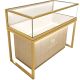 New Imitation Marble Jewelry Cabinet Toughened Glass Counter For Jewelry Display
