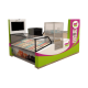 Fantastic gelato display booth wooden sweets display kiosk for sale 