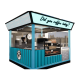 3m by 2.2m coffee bar kiosk indoor mall coffee booth direct supplier 