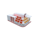 4m by 2.5m handbag display kiosk retail shoe display booth used in mall 