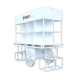 Outdoor Flower Gift Display Trolley | Indoor & Outdoor Candy Snack Cart