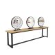 Luxury hair mirror station barber shop styling station design for sale 