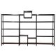 Gold Metal Shoe Display Rack