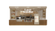 Indoor Food Booth Retail Fast Food Bubble Tea Custom Counter Mall Kiosk Food Stall