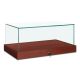 Customized glass display showcase countertop display case used in shop 