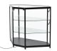 Black Modular Glass Corner Counter 