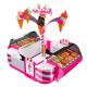 2.5m by 2m fancy ice cream display kiosk frozen yogurt booth used in mall 