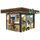 3m by 2.2m outdoor food kiosk street bubble tea booth with factory price for sale 