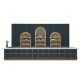 Europen style restaurant bar counter coffee shop counter design with wine cabinet for sale