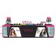 Hair products display kiosk | hair curler cabinet for sale