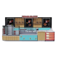 4m by 2.5m bakery display kiosk|woodrn coffee booth used in shopping center for sale 