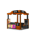 Orange Mall Makeup Kiosk Small Functional Cosmetic Kiosk Retail Counter