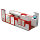 5m by 2m phone accessories display kiosk phone repair booth with factory price 