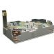 Westfield mall new designed perfume display showcase|makeup display counter 