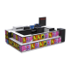 New finished custom T-shirt printing kiosk wooden T-shirt display booth used in America