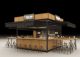 4m by 3m wooden outdoor food booth cafe bar stall for sale 