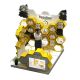 Stainless steel cosmetic kiosk high end cosmetic display kiosk boutique skin care product display booth