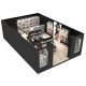 Cosmetic kiosk with makeup cosmetic display shelf cosmetic kiosk interior design.