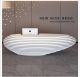 Popular salon shop reception desk wooden reception counter design 