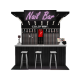 2.4m by 2m high-end nail bar kiosk design nail manicure booth with nail polish display cabinet 