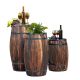 wooden barrel decoration