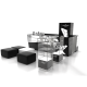 High-end fragrance display kiosk perfume display showcase used in mall 