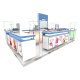 Luxury cosmetic display booth with skincare display counter used in mall 