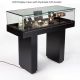 High-end museum display case jewelry display stand with Hydraulic Lift Opening
