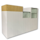reception counter with showcase