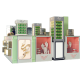 4m by 3m jewelry accessories display kiosk customize gift display cabinet for sale 