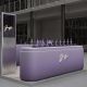 An Innovative Purple Aura Fragrance Perfume Display Kiosk for Mall on Sale