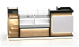 Premium Watch Display Counter with Glass Cases & LED Lighting
