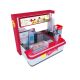 Creative ice cream kiosk gelato display booth with frozen yogurt bar  