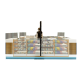 4.3m by 2.1m cigarette display kiosk tobacco display showcase design 