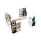 3m by 2m mall retail clothing kiosk accessories display stand share you
