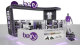Shopping Mall Boys Clothing Kiosk Customized Sports Clothes Display Stand For Sale