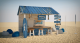 Outdoor Beverage Beach Kiosk Creative Fresh Juice Smoothie Beach Booth