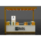 Small Retail Perfume Display Kiosk High-end Perfume Kiosk Display Stand