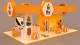 Large Special Honey Display Kiosk Creative Honey Display Booth Design
